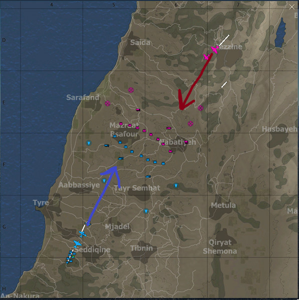 File:F 84G 31 RE (China) golan heights map 1.png