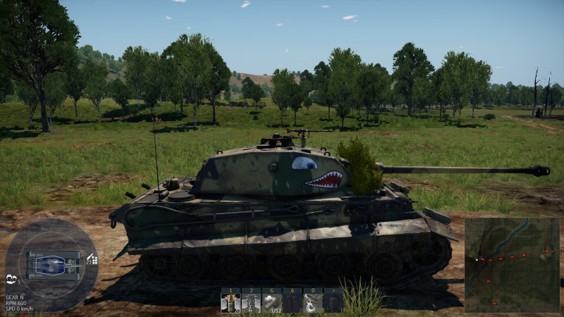 File:Tiger II (P) from the side.png