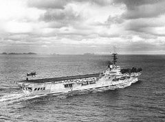 F6F-5 landing on CV Arromanches, Gulf of Tonkin, 1953.jpg
