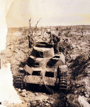 Knocked out entrenched Chi-Ha at Iwo Jima