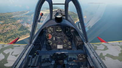 Cockpit of the Ki-44-II otsu